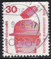 Berlin Poste Obl Yv:389b Mi:406C Jederzeit Sicherheit Accidents De Chantier (TB Cachet Rond) - Used Stamps