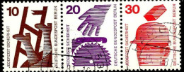 Berlin Poste Obl Yv:388-89-94) Jederzeit Sicherheit (TB Cachet Rond) - Oblitérés