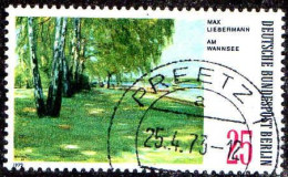 Berlin Poste Obl Yv:391 Mi:424 Max Liebermann Am Wannsee (TB Cachet à Date) - Gebraucht