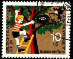 Berlin Poste Obl Yv:383 Mi:418 Jugendmarke Schützt Die Tiere (TB Cachet Rond) - Used Stamps