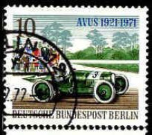 Berlin Poste Obl Yv:370 Mi:397 Voiture De Course Opel 1921 (TB Cachet Rond) - Gebraucht