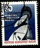 Berlin Poste Obl Yv:367 Mi:391 Funkausstellung Fernsehturm Wannsee (TB Cachet Rond) - Gebraucht