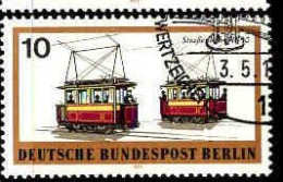 Berlin Poste Obl Yv:361 Mi:380 Straßenbahn (TB Cachet Rond) - Gebraucht