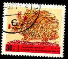 Berlin Poste Obl Yv:358 Mi:388 Jugendmarke Stacheltier (Beau Cachet Rond) - Used Stamps