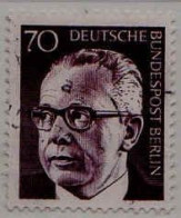 Berlin Poste Obl Yv:348 Mi:366 Gustav Heinemann (cachet Rond) - Used Stamps