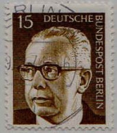 Berlin Poste Obl Yv:341A Mi:427 Gustav Heinemann (Beau Cachet Rond) - Used Stamps