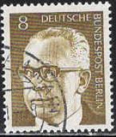 Berlin Poste Obl Yv:340 Mi:360 Gustav Heinemann (Beau Cachet Rond) - Used Stamps