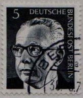 Berlin Poste Obl Yv:339 Mi:359 Gustav Heinemann (TB Cachet Rond) - Usados