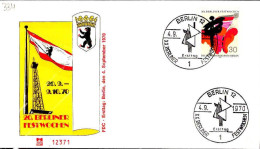 Berlin Poste Obl Yv:334 Mi:372 20.Berliner Festwoche (TB Cachet à Date) Fdc Berlin 4-9-70 - 1948-1970