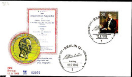 Berlin Poste Obl Yv:323 Mi:346 Alexander Von Humboldt Naturaliste (TB Cachet à Date) Fdc Berlin 1-9-69 - 1948-1970