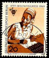 Berlin Poste Obl Yv:315 Mi:343 IPTT-Weltkongress Téléphoniste (TB Cachet Rond) - Used Stamps