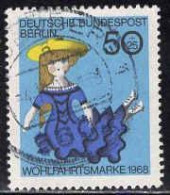 Berlin Poste Obl Yv:300 Mi:325 Wohlfahrtsmarke Poupée Vers 1885 (Beau Cachet Rond) - Usados