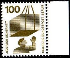Berlin Poste N** Yv:397 Mi:410A Jederzeit Sicherheit Charges Bord De Feuille - Unused Stamps