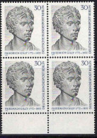 Berlin Poste N** Yv:387 Mi:422 Friedrich Gilly Architecte Bloc De 4 - Unused Stamps