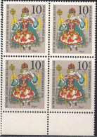 Berlin Poste N** Yv:354 Mi:378 Engel Marionnette (Bloc De 4) - Unused Stamps