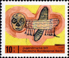 Berlin Poste N** Yv:356 Mi:386 Jugendmarke Fliege - Unused Stamps