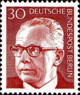 Berlin Poste N** Yv:344 Mi:363 Bundespräsident Gustav Heinemann - Unused Stamps