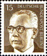 Berlin Poste N** Yv:341A Mi:427 Gustav Heinemann Deutscher Bundespräsident - Unused Stamps