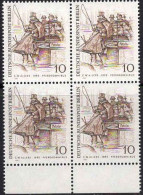 Berlin Poste N** Yv:324 Mi:332 C.W. Allers Pferdeomnibus (Bloc De 4) - Unused Stamps
