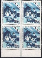 Berlin Poste N** Yv:317 Mi:345 IPTT-Weltkongress Chargement Du Courrier (Bloc De 4) - Unused Stamps