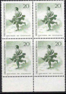 Berlin Poste N** Yv:307 Mi:333 Franz Kruger Le Jeune Savetier (Bloc De 4) - Unused Stamps
