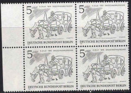 Berlin Poste N** Yv:305 Mi:330 H.Zille Droschekenkutscher Bloc De 4 - Unused Stamps