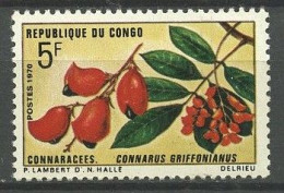 CONGO 1970 N° 271 ** Neuf MNH Superbe C 1.25 € Flore Fleur Connarus Griffonianus Flowers - Ongebruikt