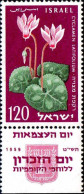 Israel Poste N** Yv: 153 Mi:180 Cyclamen Latifolium (Tabs) - Nuevos (con Tab)