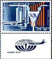 Israel Avion N** Yv:45 Mi:413 Export Dans Le Domaine Des Isotopes (Tabs) - Luchtpost