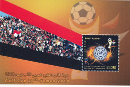 Yemen 2010 Gulf Football Cup, MNH Block S/S - Yémen