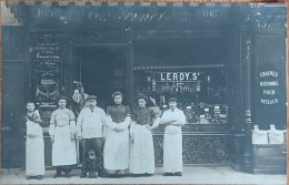 ÉPICERIE LEROY CARTE PHOTO MAGASIN DEVANTURE - Foto's