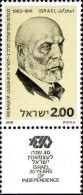 Israel Poste N** Yv: 721 Mi:781 Menahem Ussishkin (Tabs) - Nuevos (con Tab)