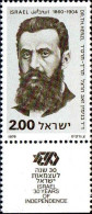 Israel Poste N** Yv: 702 Mi:762 Dr.Th.Herzl Ecrivain (Tabs) - Ungebraucht (mit Tabs)