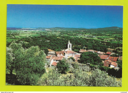 83 GRIMAUD Vers Cogolin N°8393 Le Village Depuis Le Château Et Le Golfe De St Tropez En 1986 - Cogolin