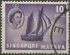 SINGAPOUR N° 34 OBLITERE - Singapour (...-1959)