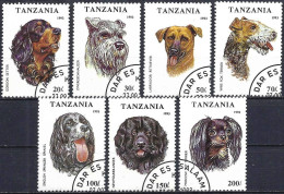 Tanzania 1993 - Mi 1599/1605 - YT 1421/27 ( Dogs ) Complete Set - Tanzania (1964-...)