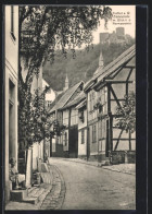 AK Treffurt A. W., Ziddelstrasse M. Blick In D. Normannstein  - Autres & Non Classés