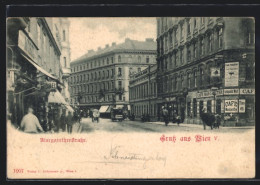 AK Wien, Margarethenstrasse Mit Cafe Margaretha  - Sonstige & Ohne Zuordnung