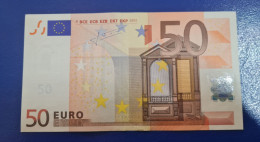 50 EUROS BANK NOTE-2002 - Italy Serie S - Imprimeur Et Tirage J081 - 50 Euro