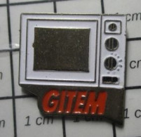 510b Pin's Pins / Beau Et Rare / THEME : MARQUES / FOUR MICRO-ONDES  GITEM Moi Non Plus ! - Markennamen