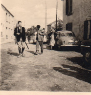 Photographie Vintage Photo Snapshot Automobile Voiture Car Auto Chasse Chasseur - Automobile