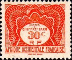 AOF Taxe N** Yv: 2 Mi:2 Chiffre-taxe - Unused Stamps