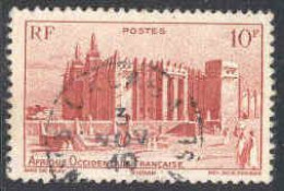 AOF Poste Obl Yv:39 Mi:49 Soudan Grde Mosquée De Djenné (Beau Cachet Rond) - Oblitérés