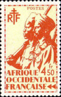 AOF Poste N** Yv:18 Mi:18 Tirailleur Sénégalais & Cavalier Maure - Nuevos