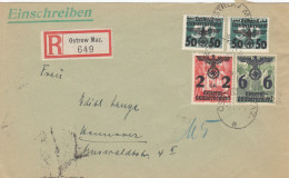 GG: Portogerechte MiF MiNr. 38 Von Ostrow Nach Hannover - Occupation 1938-45