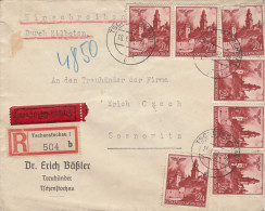 GG: Mef Einschreiben/Eilboten Von Tschenstochau Nach Sosnowitz - Occupazione 1938 – 45