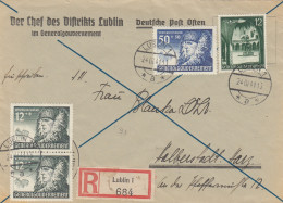 GG: MiF Von Lublin, Chef Des Distrikts, Nach Halberstadt - Occupation 1938-45