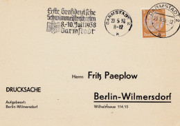 1938: Erste Großdeutsche Schwimmmeisterschaften Darmstadt - Lettres & Documents