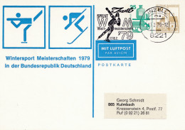 1979: Wintersport Meisterschaften-Ganzsache - Inzell - Cartas & Documentos