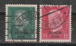 1930 - REICH   Mi No 444//445 - Oblitérés